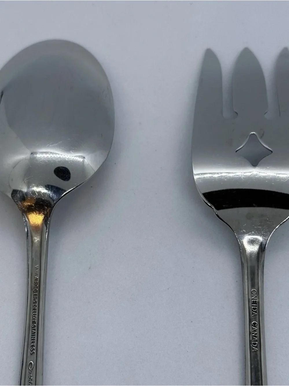 Oneida SUMMER MIST AUTUMN GLOW Stainless Flatware Serving Pieces Lot/8 Wm Rogers